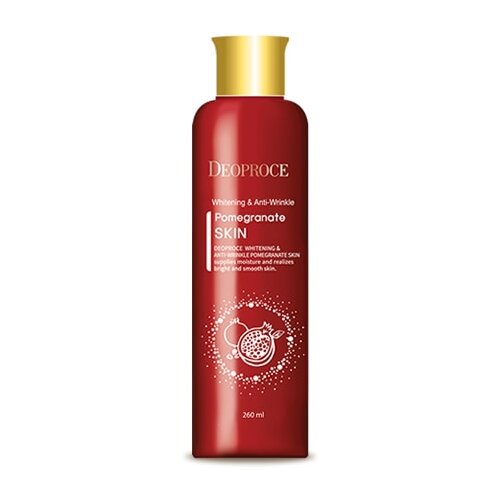 тонер Deoproce Pomegranate Whitening And Anti-Wrinkle Skin, 260 мл тонер deoproce pomegranate whitening and anti wrinkle skin 260 мл