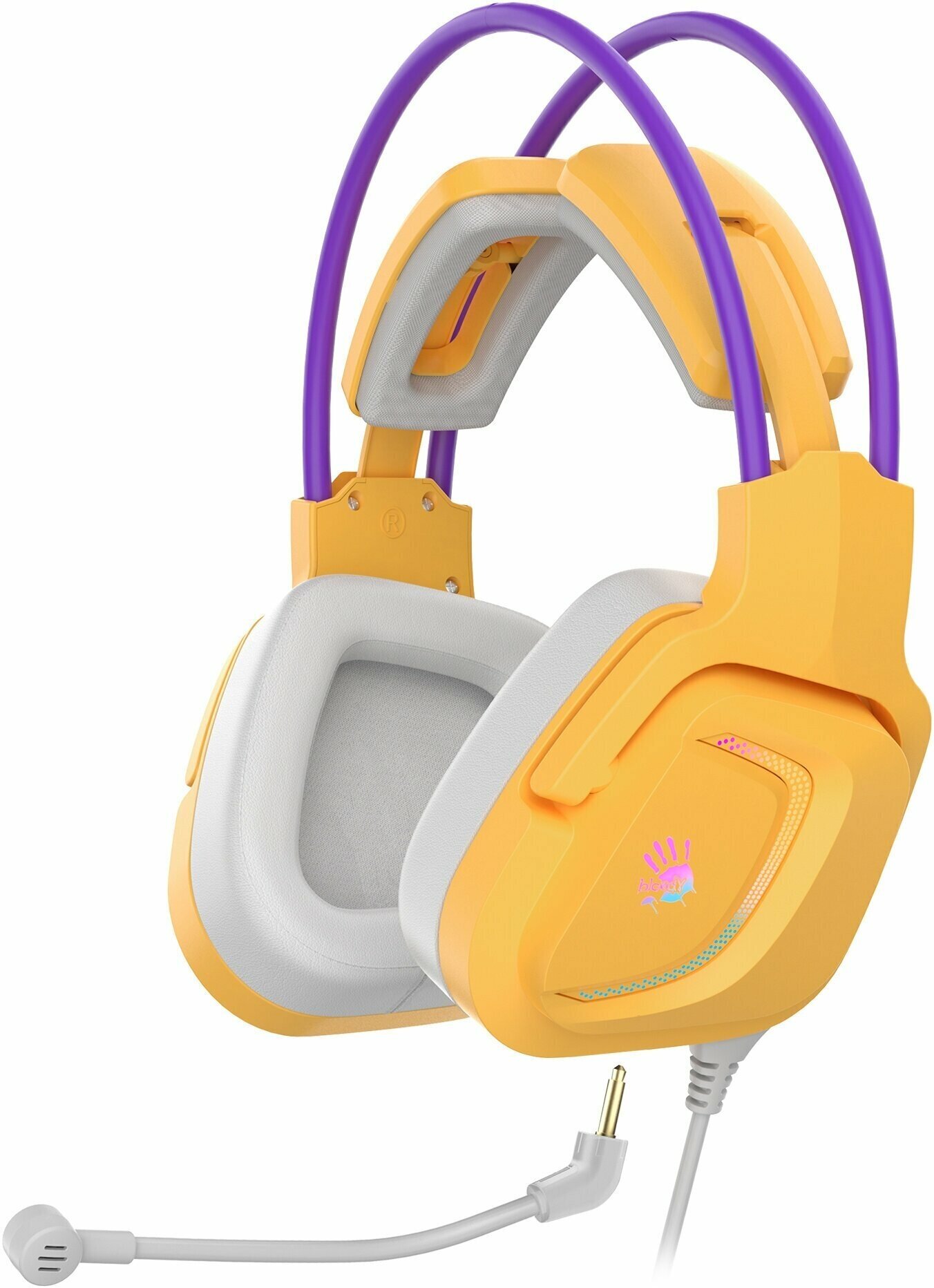 Наушники A4Tech Bloody G575 yellow/purple