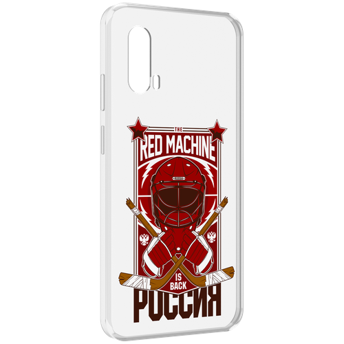 Чехол MyPads хоккей россия для Blackview BV7100 задняя-панель-накладка-бампер