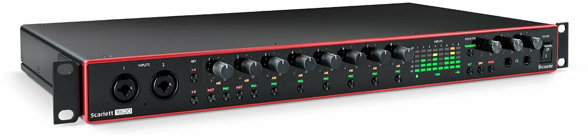 FOCUSRITE Scarlett 18i20 3rd Gen USB аудио интерфейс, 18 входов/20 выходов