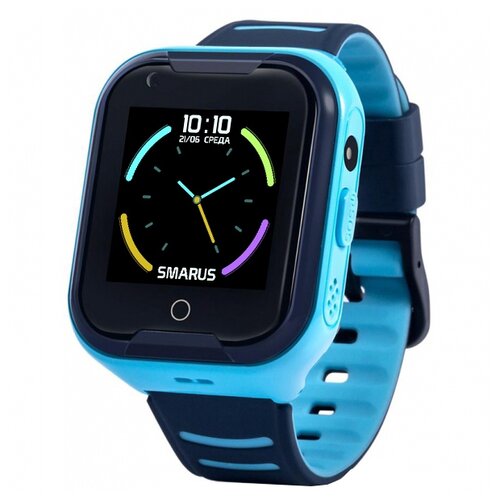Детские GPS 4G часы c видеозвонком SMARUS kids KW1 синие
