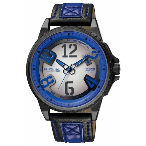 фото Наручные часы q&q da66-515, синий, черный