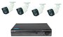 Комплект AHD видеонаблюдения 2МП камеры 4шт + видеорегистратор и комплект монтажа SECTEC ST-AHDKIT4-2M-A