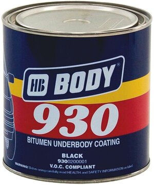 Антикор автомобильный Body 930 Underbody Coating черный 1 кг.