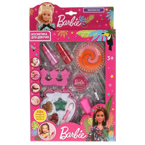 Милая леди Косметика барби тени, помада, блеск , лак разделительный аппликатор набор косметики для девочек barbie блеск для губ радуга