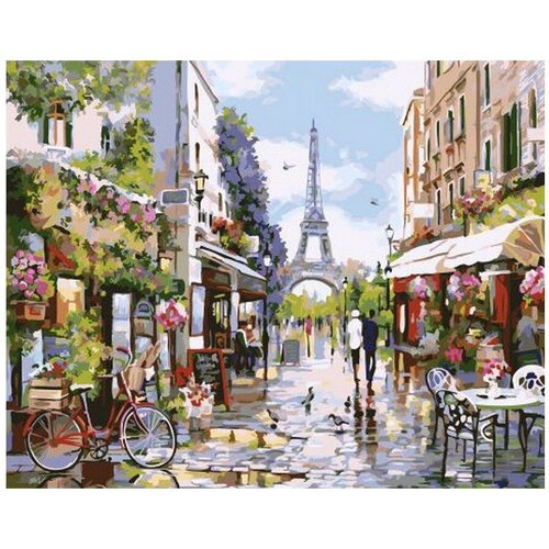 Картина по номерам Яркая парижская весна 40х50 см Hobby Home