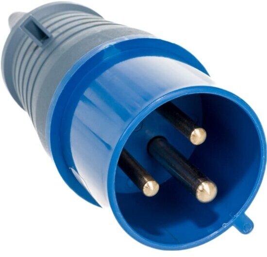 Вилка электрическая кабельная Iek 32А 2P+PE 220В IP44 MAGNUM ССИ-023, PSN01-032-3