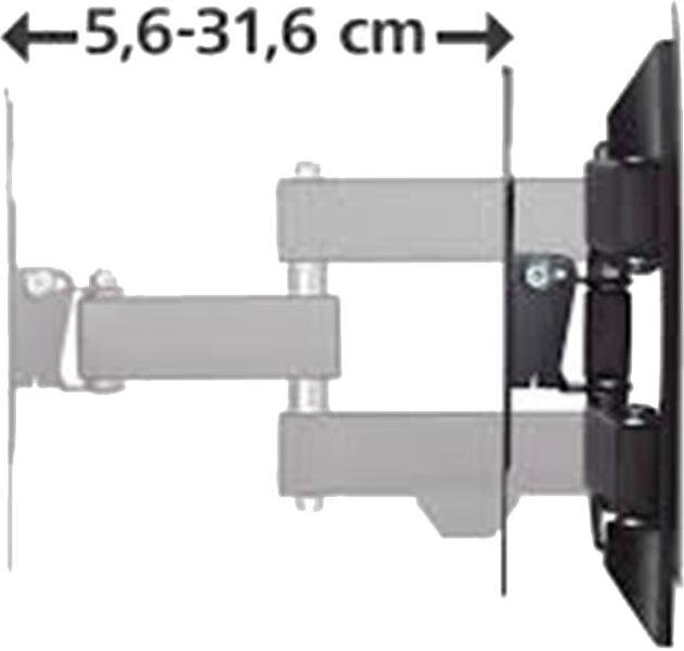 Кронштейн HAMA H-118101 черный для ЖК ТВ 19"-48" настенный поворот и наклон VESA 200x200 до 20кг - фото №17