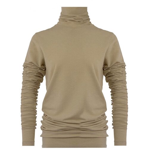 фото Водолазка lemaire, прилегающий силуэт, удлиненная, размер s, бежевый