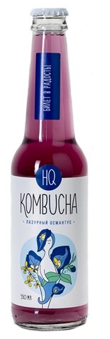 Комбуча "Лазурный османтус" HQ Kombucha 330 г 330 мл - фотография № 1