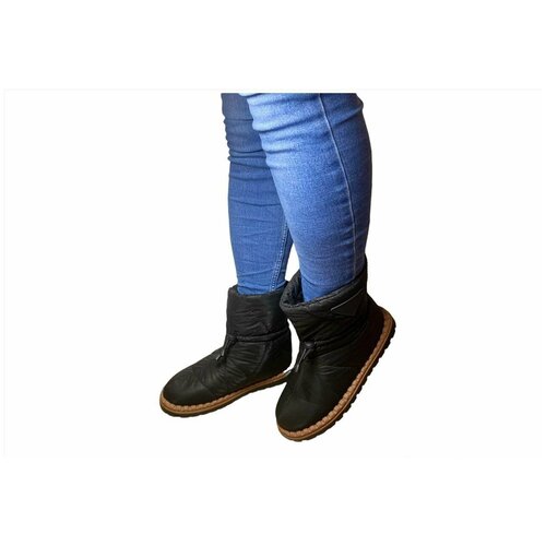 Полусапоги дутики  SUBA, зимние, грязеотталкивающая пропитка, размер 36, черный