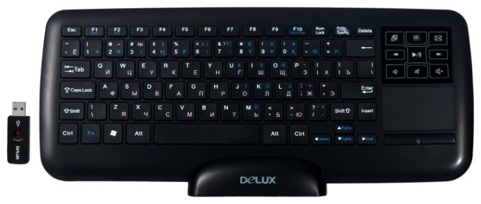 Клавиатура Delux 2880G Black беспроводная