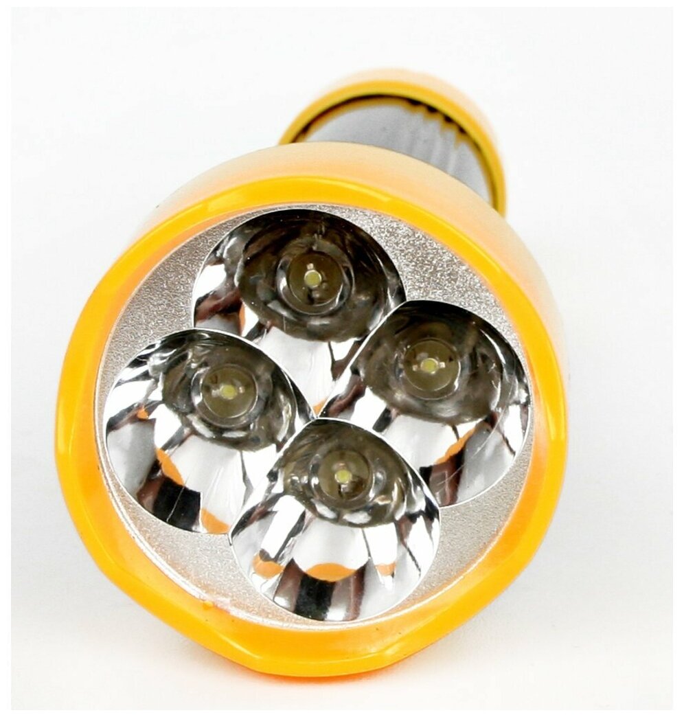 Ручной светодиодный фонарь на батарейках. Дальность 15м. Ultraflash 5002-ТН 11785 - фото №3