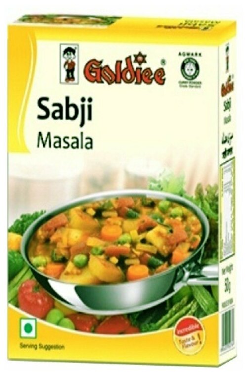 Специи для овощных блюд Сабджи масала Голди (Sabji masala Goldiee), 100 гр.