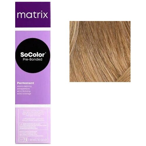 Matrix SoColor Pre-bonded стойкая крем-краска для седых волос Extra coverage, 510G очень-очень светлый блондин золотистый, 90 мл