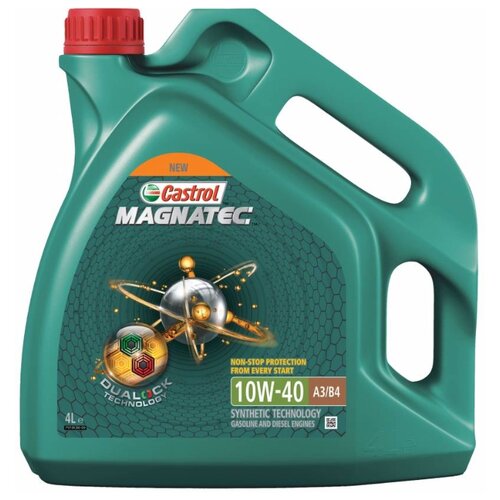 фото Моторное масло castrol magnatec 10w-40 а3/в4 dualock 4 л