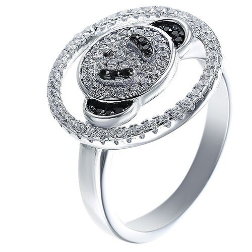 фото Element47 кольцо из серебра 925 пробы с кубическим цирконием hpt0215-r1_ko_001_wg, размер 17.5