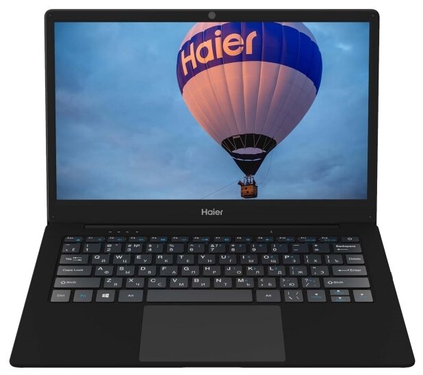 13.3" Ноутбук Haier TD0030550RU 1920x1080, Intel Celeron N3350 1.1 ГГц, RAM 4 ГБ, LPDDR4, SSD 64 ГБ, HDD 64 ГБ, Intel HD Graphics 500, Windows 10 Home, TD0030550RU, черный