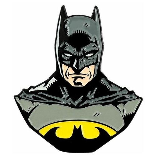 Брошь, бижутерный сплав, черный