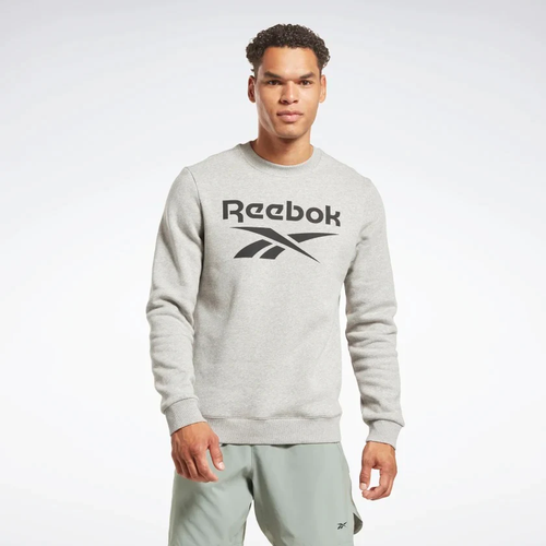 Толстовка/Reebok/H54793/RI BIG STACKED LOGO CREW/серый/XL