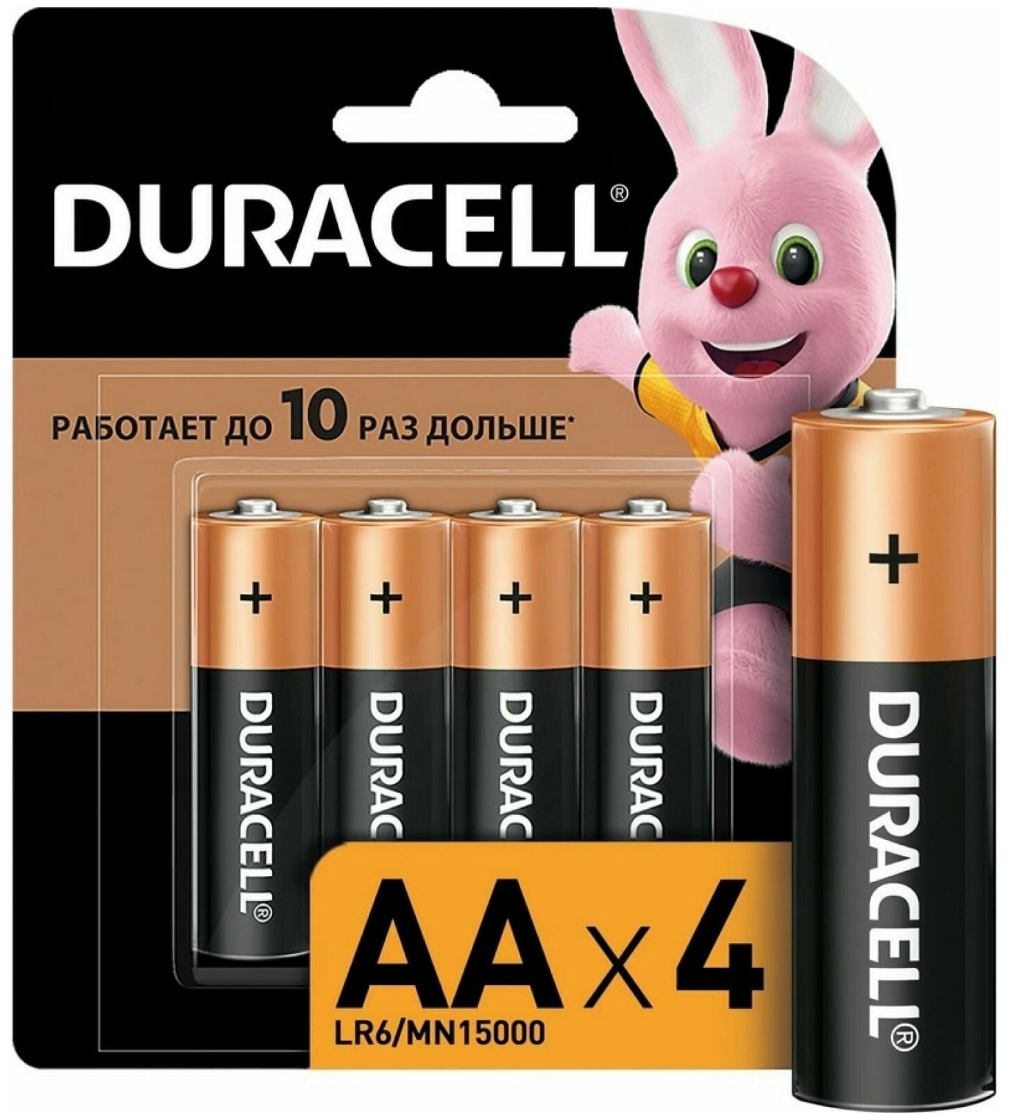 DURACELL LR064BL батарейка DURACELL LR06-4BL АА бистер 4. П