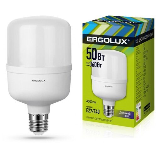 Светодиодная лампа Ergolux LED-HW-50W-E40-6K