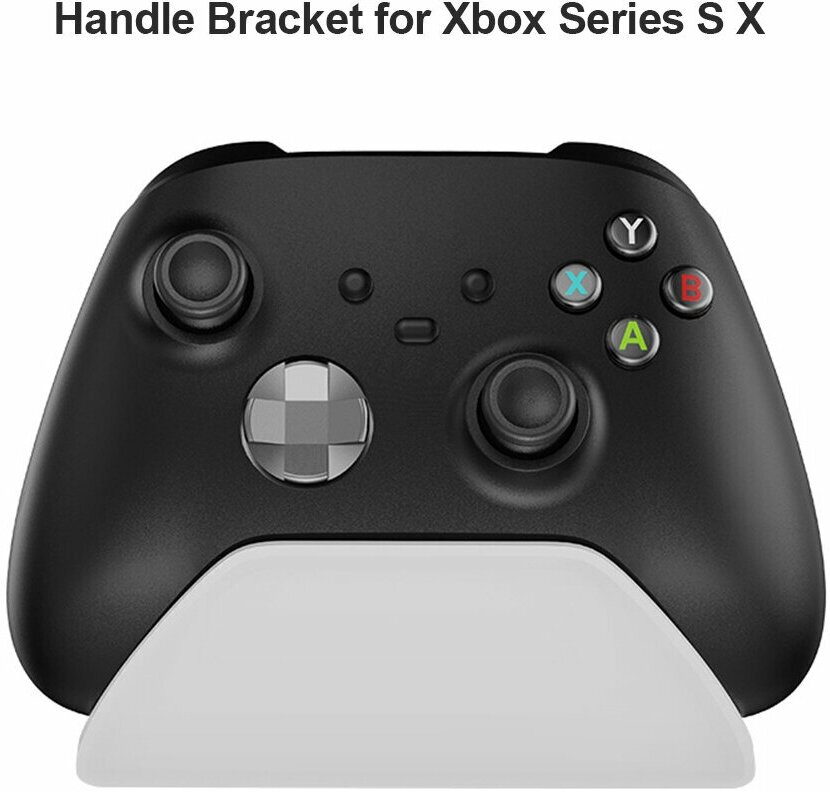 Подставка-стенд для геймпада-контроллера Xbox One , Series S X с отсеком для батареек или аккумулятора белый — фото 1