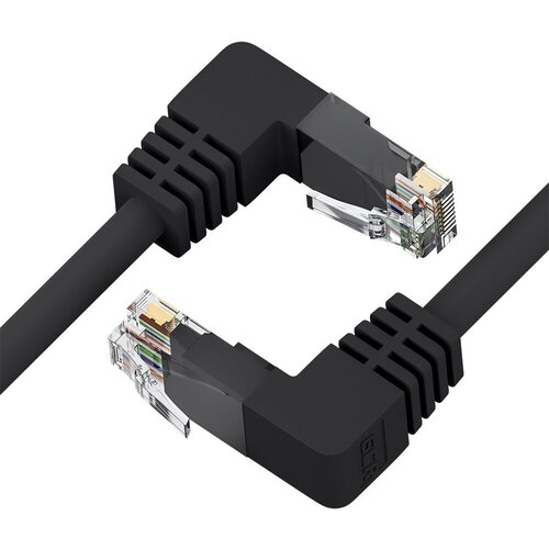Сетевой кабель GCR UTP cat.5e RJ45 T568B 7.5m Black GCR-53947