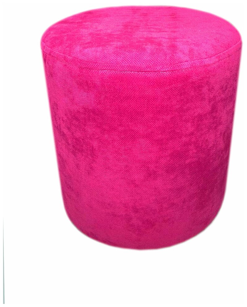Пуф круглый 34 см розовый