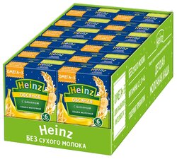 Каша Heinz молочная овсяная с бананом (с 6 месяцев) 200 мл, 12 шт.