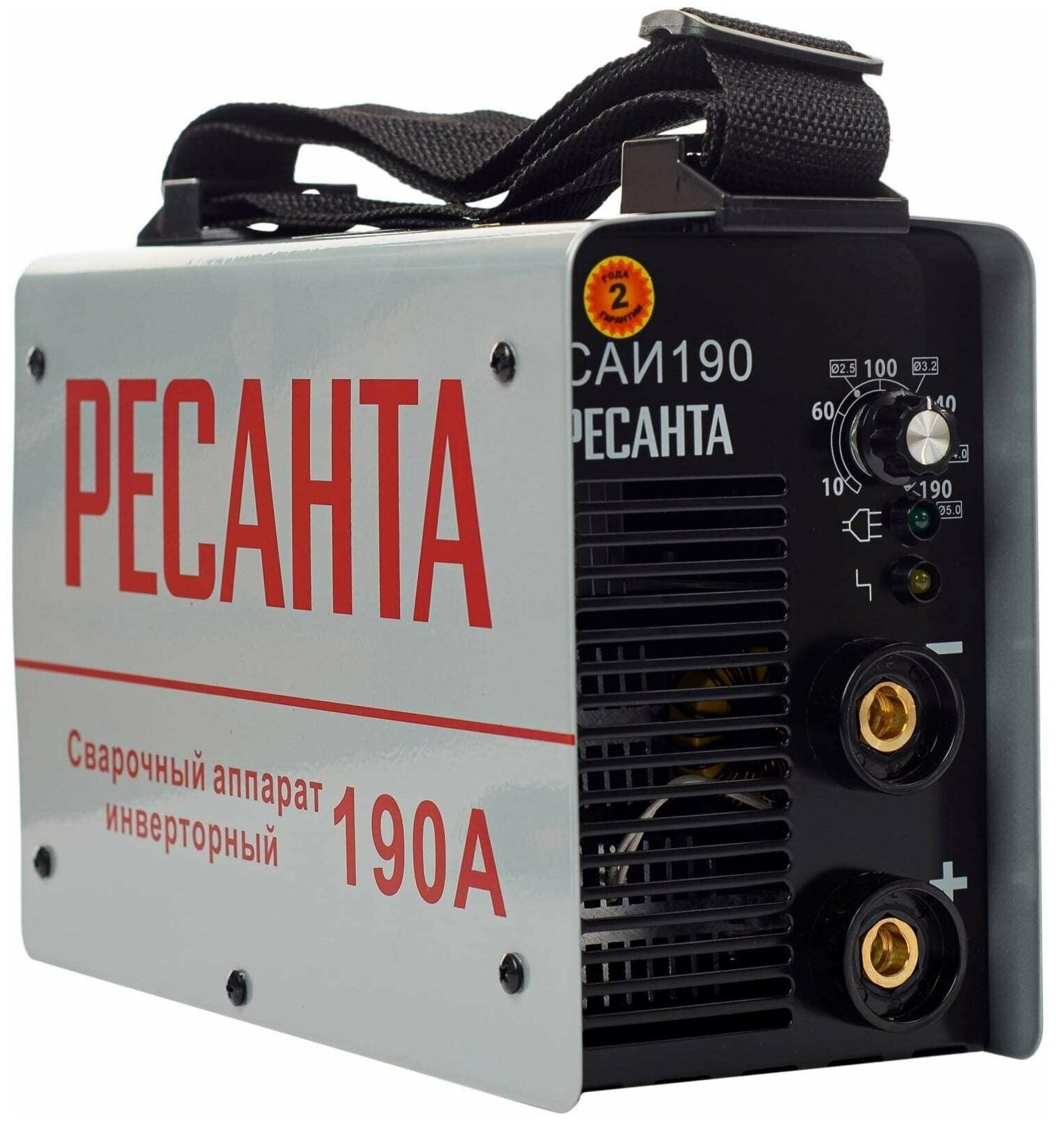 Сварочный аппарат Ресанта САИ-190 , 190 ампер , комплект кабелей
