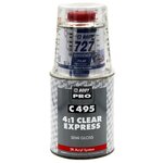 Комплект (автомобильный лак, отвердитель для лака) HB BODY C495 4:1 Clear Express Semigloss + 727 Polar - изображение