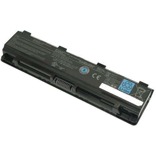 Аккумуляторная батарея для ноутбука Toshiba Satellite C800 (PA5024U-1BRS) 4200mAh черная аккумулятор pa5024u для toshiba satellite c800 l875 p840 cl4885b 806 pa5023u 1br