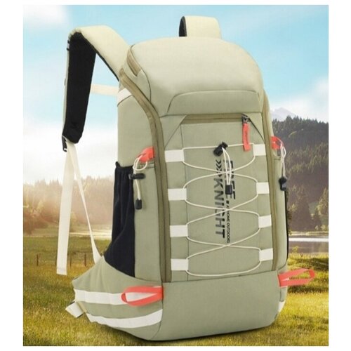 фото Туристический треккинговый повседневный рюкзак 40 литров с водонепроницаемым дождевиком в комплекте free knight