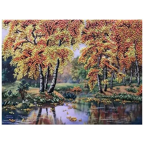 Набор для вышивания Многоцветница Осень, 26,5x38 см