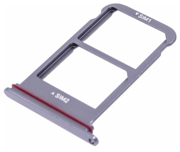 Держатель сим карты (SIM) для Huawei Mate 10 Pro 4G (BLA-AL00) серый