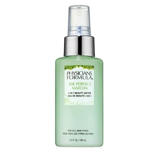 Physicians Formula Фиксирующий спрей 3в1 с Матча The Perfect Matcha Beauty Water, 100 мл, прозрачный праймеры для лица physicians formula фиксирующий спрей 3 в 1 с матча the perfect matcha 3 in 1 beauty water