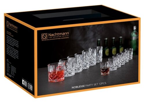 Nachtmann Набор стаканов Noblesse Party Set 102390 12 шт. — купить по выгодной цене на Яндекс.Маркете