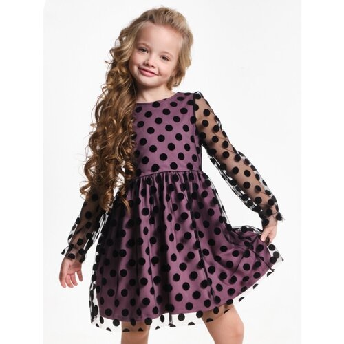 Платье для девочек Mini Maxi, модель 6895, цвет розовый, размер 122
