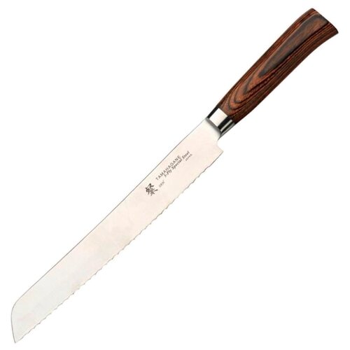 фото Tamahagane нож для хлеба san 23 см коричневый