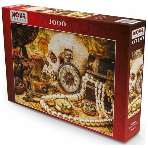 Пазл Nova 1000 деталей: Сундук с сокровищами пазл nova 1000 деталей карта старого света и компас