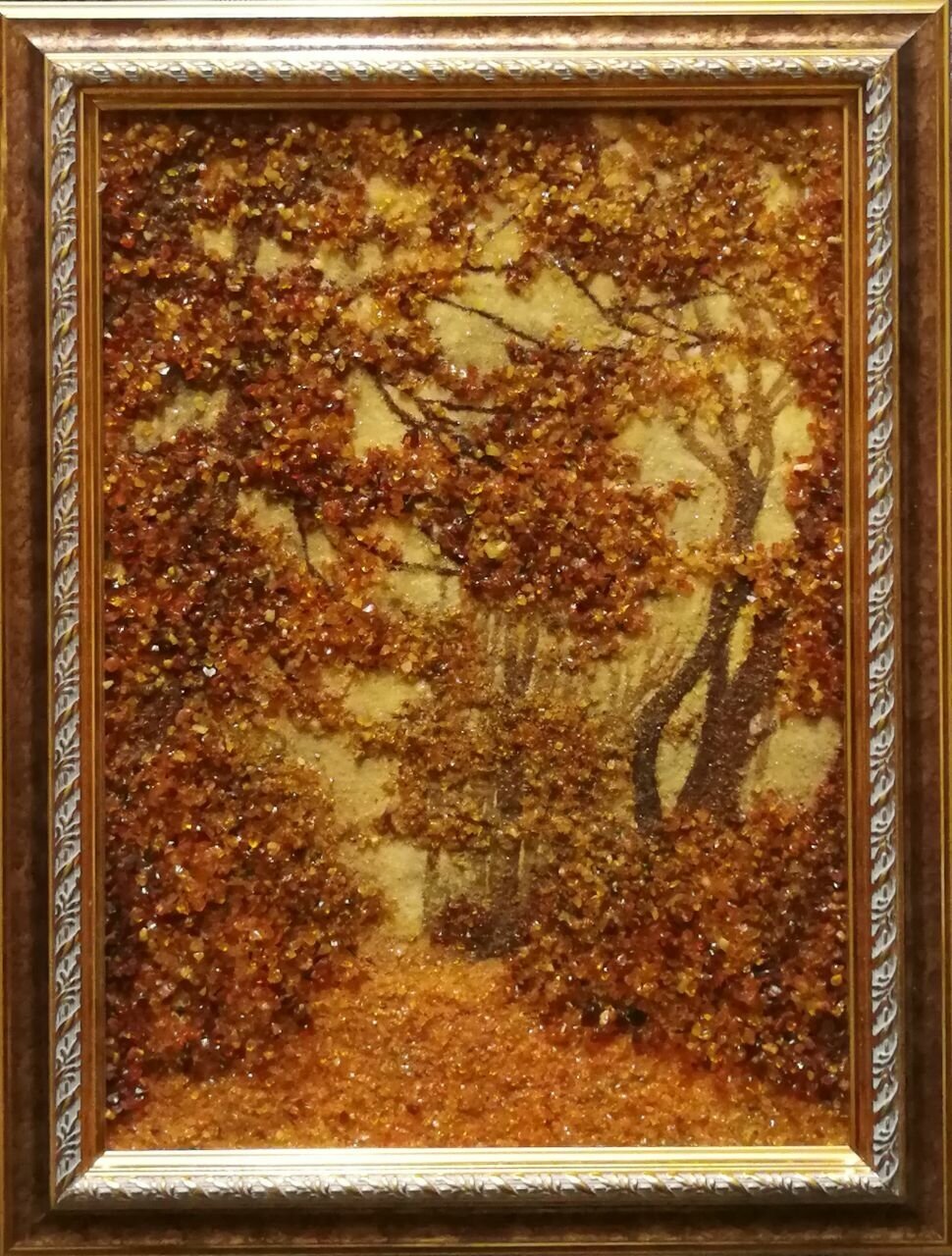 Картина из янтаря "Павловский парк"