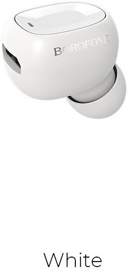Гарнитура Bluetooth 5.0 Borofone BC28 Shiny Mini White