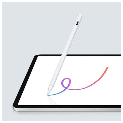 Стилус для iPad 2018-2022, 140 мАч, высокоточный, чувствительный к наклону, магнит, белый стилус для ipad 2018 2022 140 мач высокоточный чувствительный к наклону магнит белый