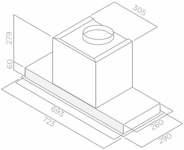 Встраиваемая вытяжка Elica Hidden 2.0 IX/A/72