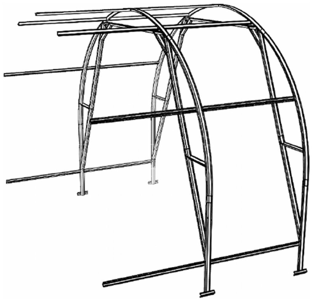 Вставка к теплице Дачная Трешка (Упаковано в коробку) без укрывного материала - фотография № 1