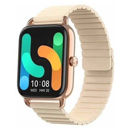 Смарт часы Xiaomi Haylou RS4 Plus Smartwatch Metal Strap Gold