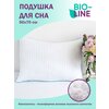 Подушка для сна и отдыха Bio-Line/Гипоаллергенная/Страйп-сатин /Хлопок/50х70 см - изображение