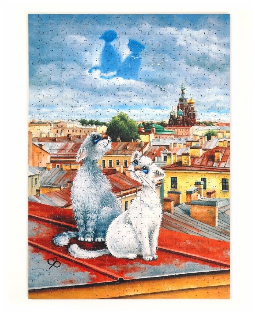 Пазлы деревянные Переменная облачность, 504 детали, размер 30*42 см Collaba puzzle 962257