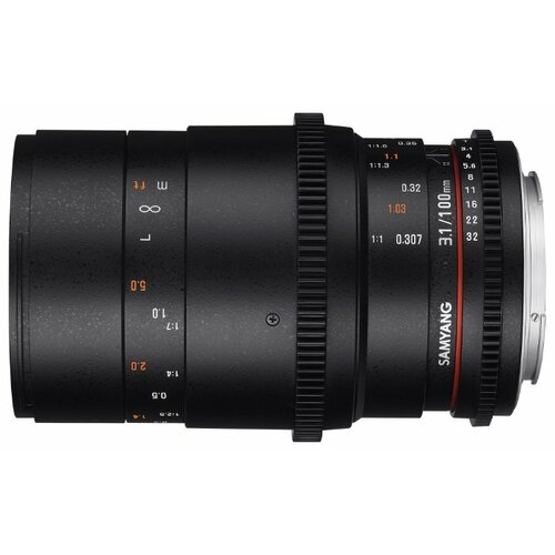 Объектив Samyang 100mm T3.1 VDSLR ED UMC Macro Sony E, черный